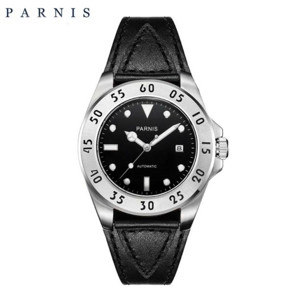 43mm watch men black dial leather automatic mechanical watches sapphire crystal luminous waterproof wristwatch wristwatches, Slivery;brown
43mm watch men black dial leather automatic mechanical watches sapphire crystal luminous waterproof wristwatch wristwatches, Slivery;brown