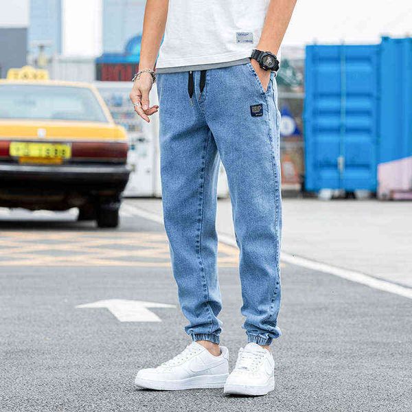 spring and autumn jeans 2021 korean version elastic harlan loose small legged pants men's, Blue
spring and autumn jeans 2021 korean version elastic harlan loose small legged pants men's, Blue