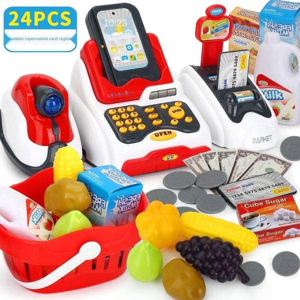 Kids Cash Register Toy Shopping Toys Led Music Shop Cash Register Scanner Realistic Food Model Pretend Play Kids Educational Toy
Kids Cash Register Toy Shopping Toys Led Music Shop Cash Register Scanner Realistic Food Model Pretend Play Kids Educational Toy