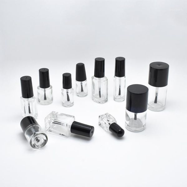 10pcs/lot 5ml 10ml 15ml empty nail polish bottle with lid brush art glue clear glass refillable vials for cosmetic storge storage bottles &
10pcs/lot 5ml 10ml 15ml empty nail polish bottle with lid brush art glue clear glass refillable vials for cosmetic storge storage bottles &