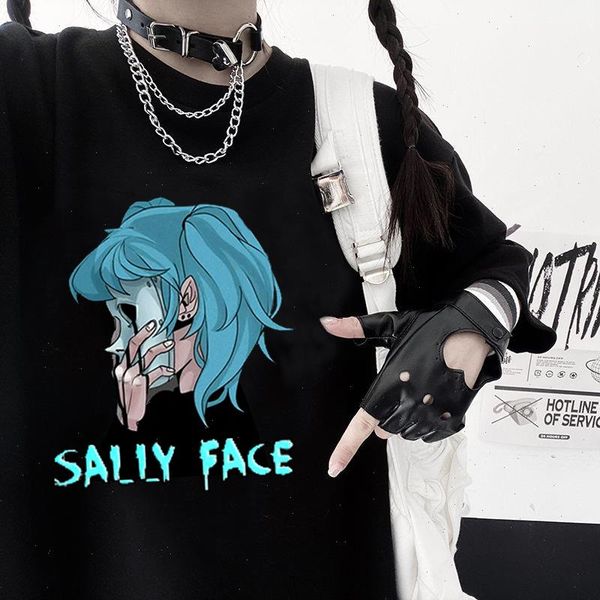 sally face print regular t shirt women funny cotton short sleeve t-shirt summer fashion casual short-sleeve tees for girls, White
sally face print regular t shirt women funny cotton short sleeve t-shirt summer fashion casual short-sleeve tees for girls, White