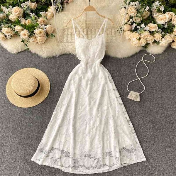 women white open back swing hollow ourt suspender dress slash neck high waist fashion spring summer 11b334 210525, Black;gray
women white open back swing hollow ourt suspender dress slash neck high waist fashion spring summer 11b334 210525, Black;gray