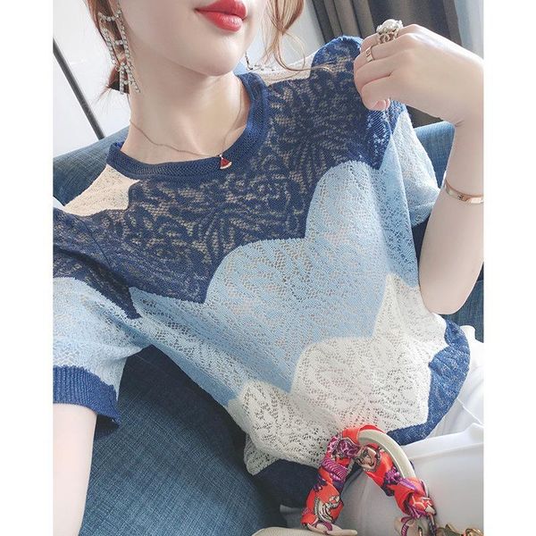 women's sweaters fashion harajuku pullover hollow out thin women short sleeve v-neck casual loose elegant knitwear, White;black
women's sweaters fashion harajuku pullover hollow out thin women short sleeve v-neck casual loose elegant knitwear, White;black