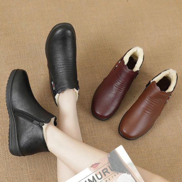 boots winter women ankle cotton shoes non slip plush warm pu leather ladies zipper fashion snow female botas mujer 2021, Black
boots winter women ankle cotton shoes non slip plush warm pu leather ladies zipper fashion snow female botas mujer 2021, Black