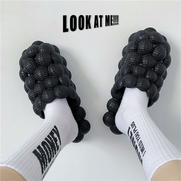 2022 summer new men thick-soled slippers fashion trend individuality ladies home sandals comfortable strange style indoor non-sl, Black
2022 summer new men thick-soled slippers fashion trend individuality ladies home sandals comfortable strange style indoor non-sl, Black