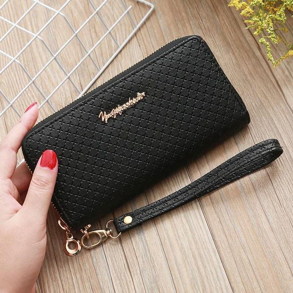purse ladies wallet long zipper small clutch multi-card slots large-capacity pure color coin female wallets, White
purse ladies wallet long zipper small clutch multi-card slots large-capacity pure color coin female wallets, White