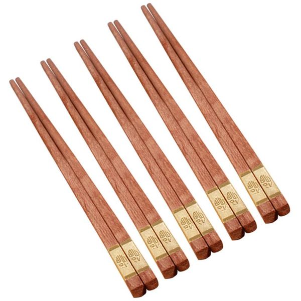 chopsticks 5 pairs red sandalwood reusable metal head lucky character pattern tableware for home restaurant (golden
chopsticks 5 pairs red sandalwood reusable metal head lucky character pattern tableware for home restaurant (golden