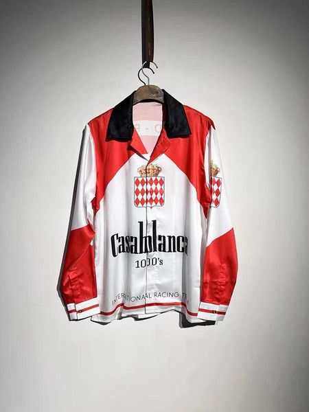 22ss casablanca long sleeve tee shirts crown print silk shirt autumn high quaity men shirt, White;black
22ss casablanca long sleeve tee shirts crown print silk shirt autumn high quaity men shirt, White;black