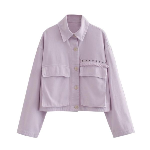 women loose solid jacket big pocket tassel chic coat outerwear batwing long sleeve purple color short female women's jackets, Black;brown
women loose solid jacket big pocket tassel chic coat outerwear batwing long sleeve purple color short female women's jackets, Black;brown
