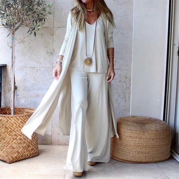 solid loose spring autumn casual three piece set women's office v-neck matching suit female straight pants streetwear 3pc suit 210929, White
solid loose spring autumn casual three piece set women's office v-neck matching suit female straight pants streetwear 3pc suit 210929, White