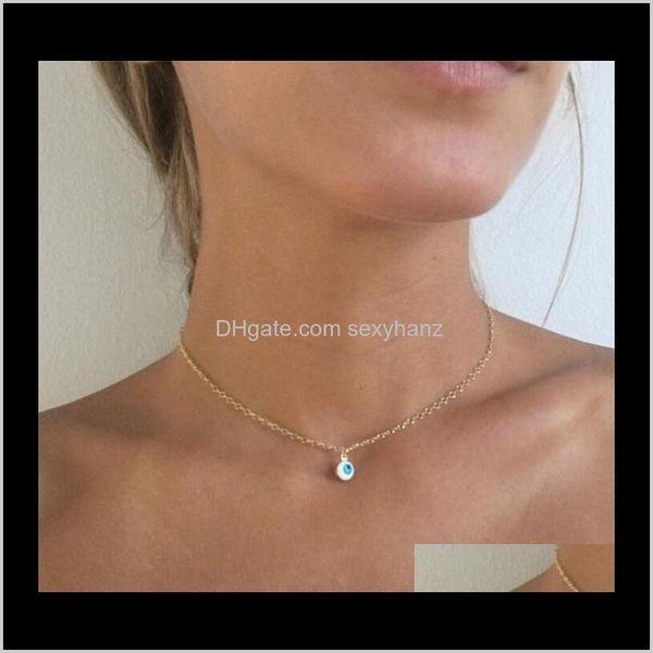pendants drop delivery 2021 mini evil eye necklace waterdrop pendant necklaces gold & sier plated chain women girl fashion fine jewelry t029, Silver
pendants drop delivery 2021 mini evil eye necklace waterdrop pendant necklaces gold & sier plated chain women girl fashion fine jewelry t029, Silver