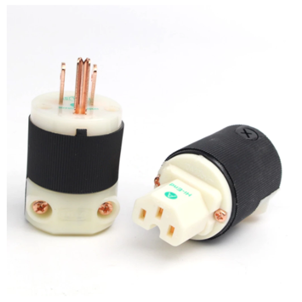 smart power plugs pair hubbell hbl8215g pure copper plated gold us version hifi plug iec connecter
smart power plugs pair hubbell hbl8215g pure copper plated gold us version hifi plug iec connecter