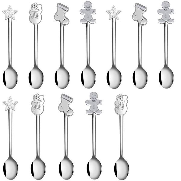 spoons 12 pieces christmas coffee spoon stainless steel mini for tea soup sugar dessert seasoning ice cream
spoons 12 pieces christmas coffee spoon stainless steel mini for tea soup sugar dessert seasoning ice cream