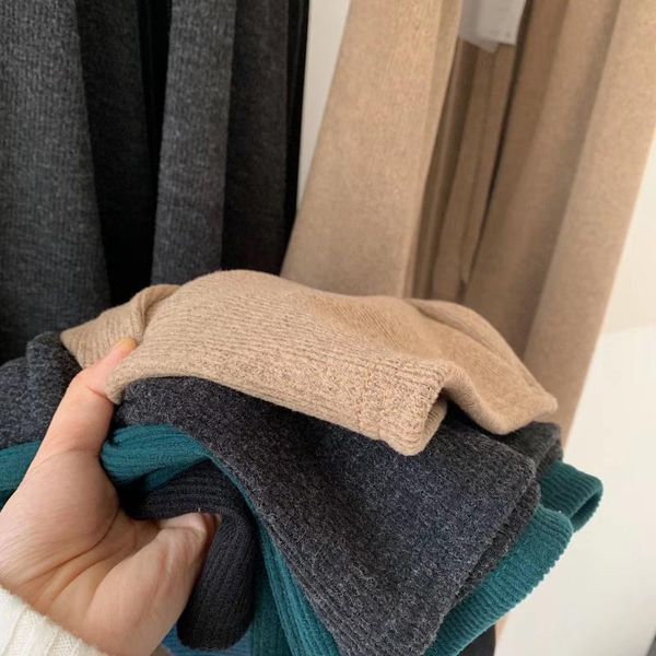 women's pants & capris autumn winter soft comfort women high waist casual wide leg knitted ankle-length long trouser loose female, Black;white
women's pants & capris autumn winter soft comfort women high waist casual wide leg knitted ankle-length long trouser loose female, Black;white