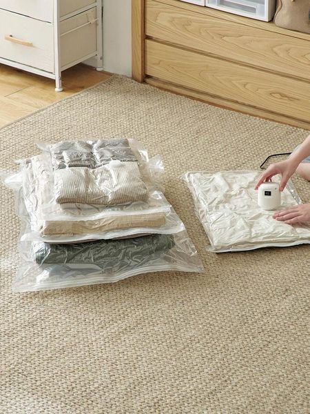 clothing & wardrobe storage vacuum compression bag suction thickening quilt clothes household and sorting artifact travel pump
clothing & wardrobe storage vacuum compression bag suction thickening quilt clothes household and sorting artifact travel pump