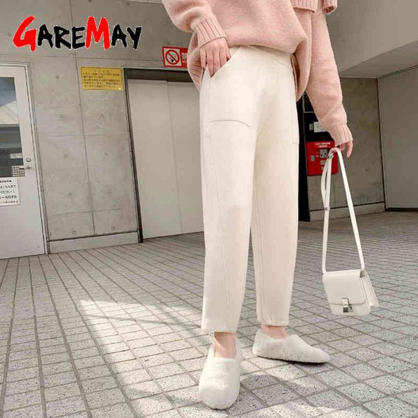 casual warm winter pant women harem knitted vintage loose pants thick woolen high waist trousers 210428, Black;white
casual warm winter pant women harem knitted vintage loose pants thick woolen high waist trousers 210428, Black;white