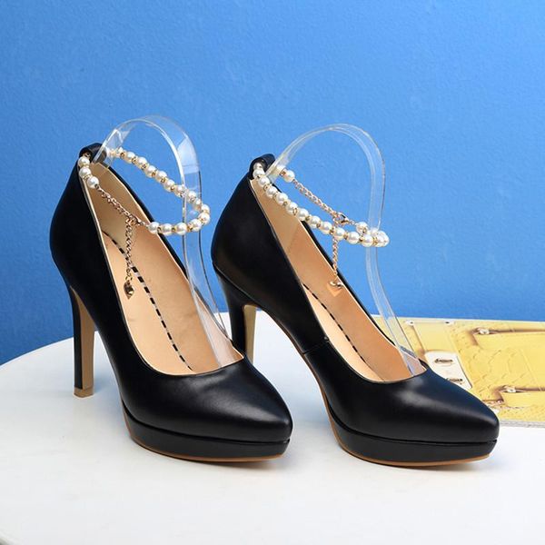 spring summer white black office party shoes woman string bead ladies dress high heels pumps plus size
spring summer white black office party shoes woman string bead ladies dress high heels pumps plus size