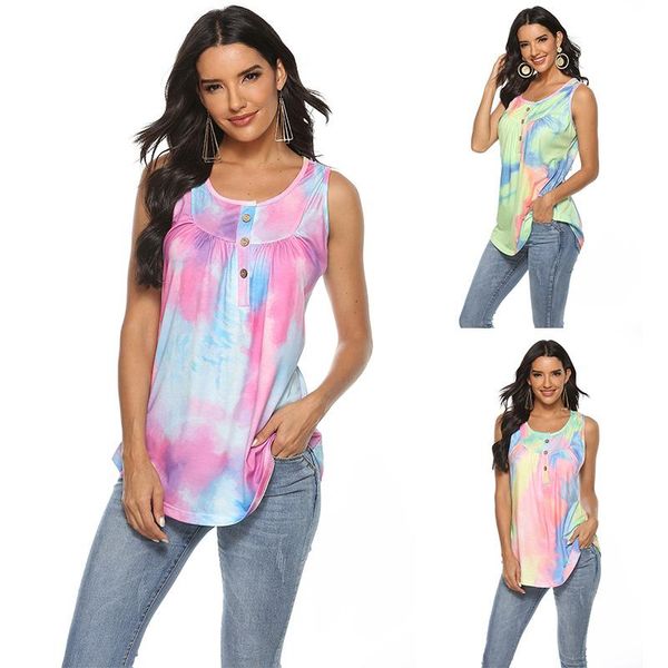 women's tanks & camis women sleeveless t shirt button loose gradient color shirts summer tank, White
women's tanks & camis women sleeveless t shirt button loose gradient color shirts summer tank, White