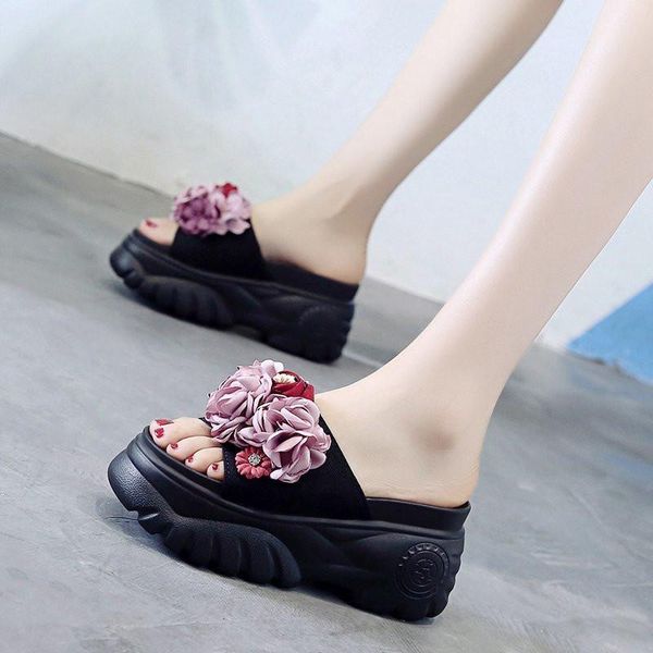 slippers women summer 2021 platform wedges high heel flowers peep toe fashion slides beach outdoor ladies shoes zapatos de mujer, Black
slippers women summer 2021 platform wedges high heel flowers peep toe fashion slides beach outdoor ladies shoes zapatos de mujer, Black