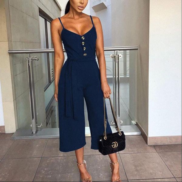 summer black spaghetti strap womens romper button sashes fashion solid slim rompers lace up elegant overalls playsuit, Black;white
summer black spaghetti strap womens romper button sashes fashion solid slim rompers lace up elegant overalls playsuit, Black;white