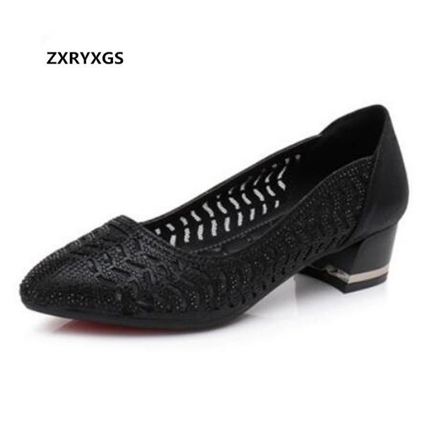dress shoes pointed hollow genuine leather woman high heel sandals 2021 light comfortable spring summer women large size, Black
dress shoes pointed hollow genuine leather woman high heel sandals 2021 light comfortable spring summer women large size, Black
