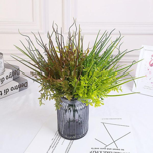 bouquet artificial plants 7 fork green grass plastic fake plant engagement wedding home decoration clover table decors decorative flowers &
bouquet artificial plants 7 fork green grass plastic fake plant engagement wedding home decoration clover table decors decorative flowers &