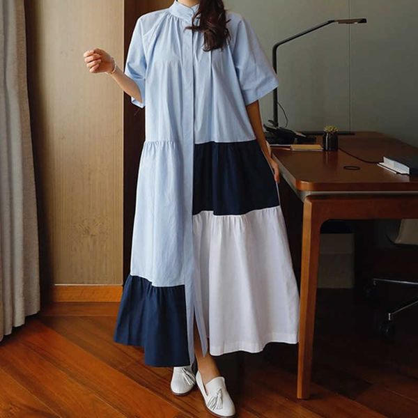 loose and plus-sized women dress long ruffled girl's panel shirt skirt short sleeve a- line dresses 210615, Black;gray
loose and plus-sized women dress long ruffled girl's panel shirt skirt short sleeve a- line dresses 210615, Black;gray