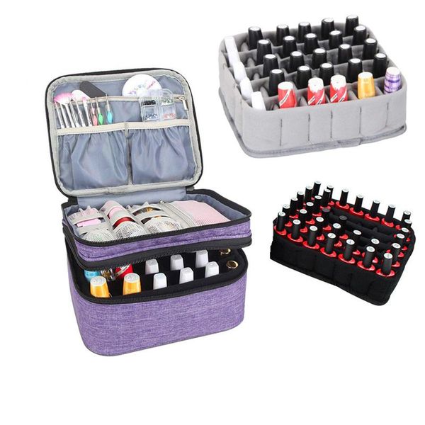storage bags nail polish organizer case portable holder holds 30/42 bottles with adjustable dividers double-layer bag
storage bags nail polish organizer case portable holder holds 30/42 bottles with adjustable dividers double-layer bag