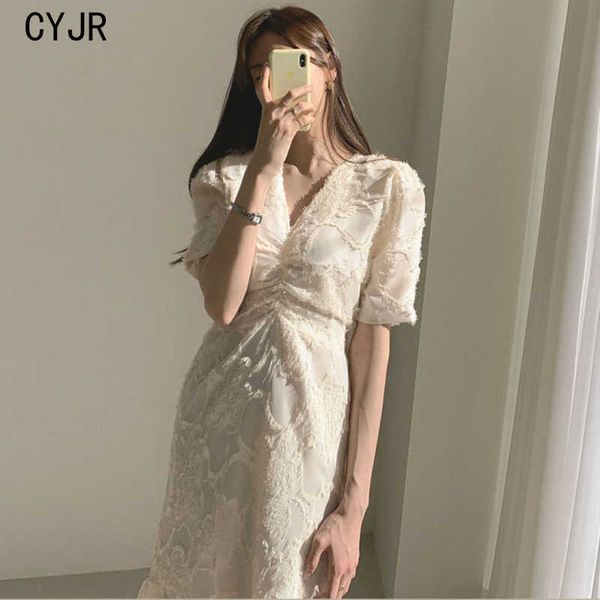 cyjr stylish v-neck elegant waist-controlled slimming early spring plus slender ruffles short-sleeved long dress 210527, Black;gray
cyjr stylish v-neck elegant waist-controlled slimming early spring plus slender ruffles short-sleeved long dress 210527, Black;gray