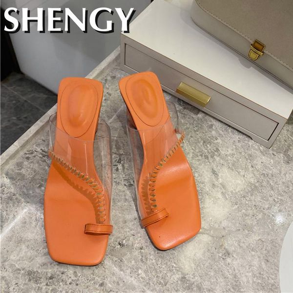 slippers shengy orange pvc transparent shoes 2021 summer women sandals fashion sewing design high heels slides party, Black
slippers shengy orange pvc transparent shoes 2021 summer women sandals fashion sewing design high heels slides party, Black