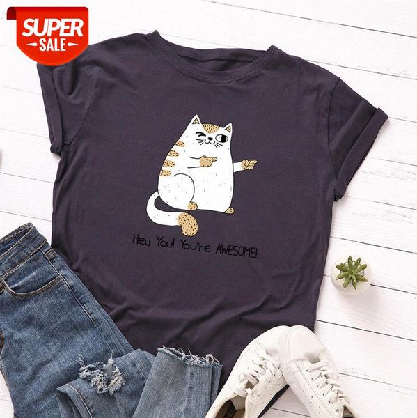 women's loose round neck short-sleeved cotton t-shirt t153 #o924, White
women's loose round neck short-sleeved cotton t-shirt t153 #o924, White