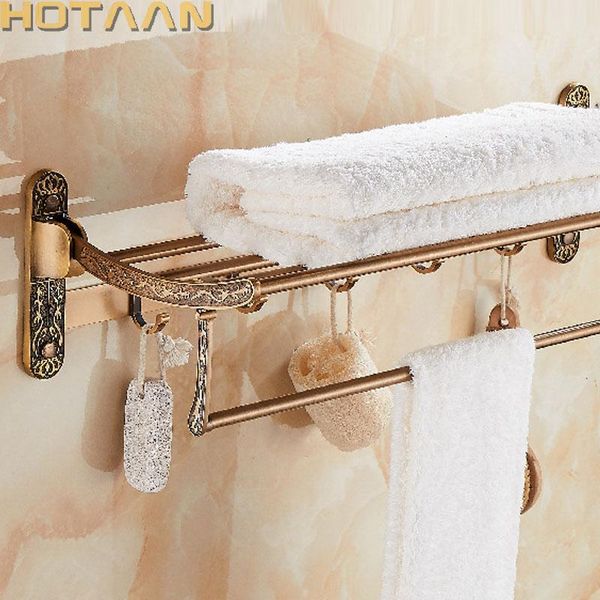 towel racks aluminum foldable antique brass bath rack active bathroom holder double shelf with hooks accessories
towel racks aluminum foldable antique brass bath rack active bathroom holder double shelf with hooks accessories