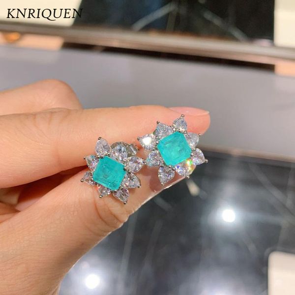 vintage 925 sterling silver 7*7mm paraiba tourmaline gemstone lab diamond stud earrings valentine's day gift jewelry for women, Golden;silver
vintage 925 sterling silver 7*7mm paraiba tourmaline gemstone lab diamond stud earrings valentine's day gift jewelry for women, Golden;silver