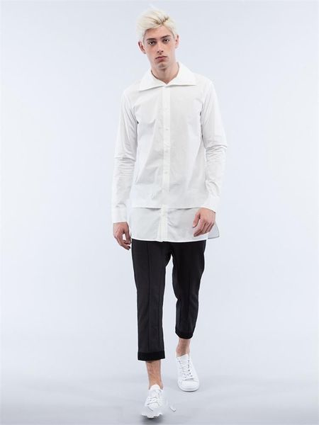 men's casual shirts stylist's hairline stitch fake two design long sleeve classic white plus-size, White;black
men's casual shirts stylist's hairline stitch fake two design long sleeve classic white plus-size, White;black