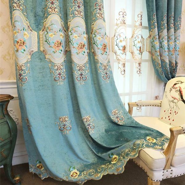 curtain & drapes european-style luxury classical retro chenille high-quality velvet embroidered curtains for living room bedroom
curtain & drapes european-style luxury classical retro chenille high-quality velvet embroidered curtains for living room bedroom