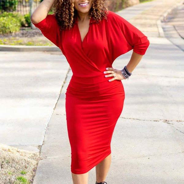 casual dresses women v neck elastic package hip elegant office ladies work wear modest female classy large size african vestidos summer, Black;gray
casual dresses women v neck elastic package hip elegant office ladies work wear modest female classy large size african vestidos summer, Black;gray