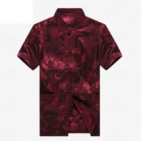 brand arrival chinese traditional men's dragon shirts s l xl xxl 3xl ms2021014 casual, White;black
