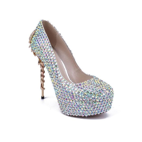 dress shoes women pumps wedding metal europe and america 15cm thin high heels bling rhinestone, Black
dress shoes women pumps wedding metal europe and america 15cm thin high heels bling rhinestone, Black