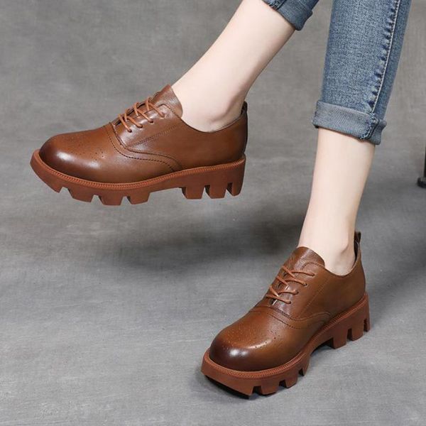 dress shoes johnature pumps women 2021 spring/autumn lace-up genuine leather round toe retro handmade concise leisure ladies, Black
dress shoes johnature pumps women 2021 spring/autumn lace-up genuine leather round toe retro handmade concise leisure ladies, Black
