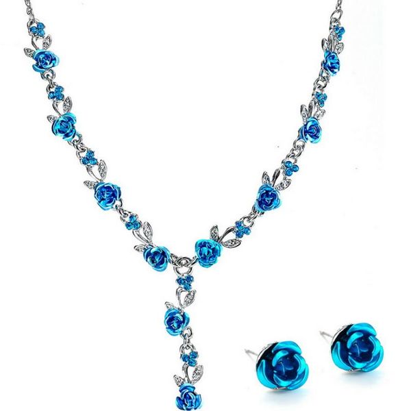 earrings & necklace african charm women fashion jewelry sets flower party all-match bridal accessories girls gifts, Silver
earrings & necklace african charm women fashion jewelry sets flower party all-match bridal accessories girls gifts, Silver