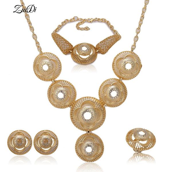 earrings & necklace arrival 2021 african costume jewelry sets gold color crystal wedding women bridal accessories nigerian set, Silver
earrings & necklace arrival 2021 african costume jewelry sets gold color crystal wedding women bridal accessories nigerian set, Silver