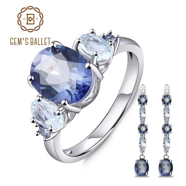 gem's ballet natural iolite mystic quartz sky blue z gemstone jewelry set 925 sterling silver earrings ring for women bracelet, & neckl, Black
gem's ballet natural iolite mystic quartz sky blue z gemstone jewelry set 925 sterling silver earrings ring for women bracelet, & neckl, Black