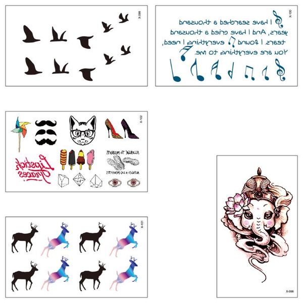 temporary tattoos tattoo water transfer deer bird cat text elephant stickers boy girl beautiful makeups body art x098-102
temporary tattoos tattoo water transfer deer bird cat text elephant stickers boy girl beautiful makeups body art x098-102