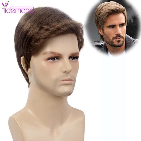 synthetic wigs y demand men wig short straight brown wave full or male hair fleeciness realistic natural toupee, Black
synthetic wigs y demand men wig short straight brown wave full or male hair fleeciness realistic natural toupee, Black