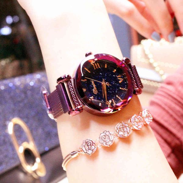 watch magnetic absorbing mesh belt korean women's star face fashion roman quartz waterproof, Slivery;brown
watch magnetic absorbing mesh belt korean women's star face fashion roman quartz waterproof, Slivery;brown