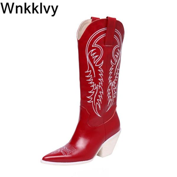 boots 2021 autumn winter pointed toe embroidered knee high women chunky heel shoes real leather western cowboy long, Black
boots 2021 autumn winter pointed toe embroidered knee high women chunky heel shoes real leather western cowboy long, Black
