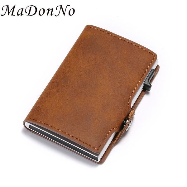 wallets rfid metal mini leather men vintage slim male magic smart small thin card wallet bifold portfel money bag, Red;black
wallets rfid metal mini leather men vintage slim male magic smart small thin card wallet bifold portfel money bag, Red;black