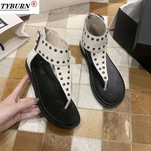 sandals 2021 designer summer rivets strong flat ladies fashion shoes lightweight gladiator leather rivet, Black
sandals 2021 designer summer rivets strong flat ladies fashion shoes lightweight gladiator leather rivet, Black