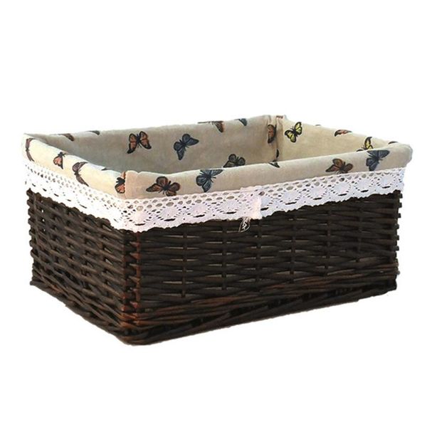 storage baskets 4 pcs wicker basket with butterfly-printed lining laundry organizer for toys books clothes size s(dark brown)
storage baskets 4 pcs wicker basket with butterfly-printed lining laundry organizer for toys books clothes size s(dark brown)
