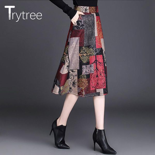 skirts trytree autumn winter casual a-line women skirt pockets polyester and cotton printed floral knee-length female, Black
skirts trytree autumn winter casual a-line women skirt pockets polyester and cotton printed floral knee-length female, Black